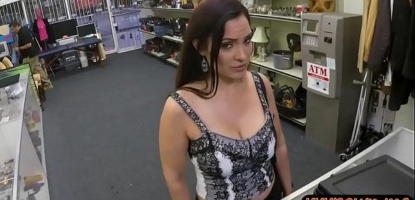  Huge butt woman nailed by horny pawn man
